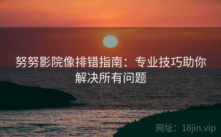 努努影院像排错指南：专业技巧助你解决所有问题