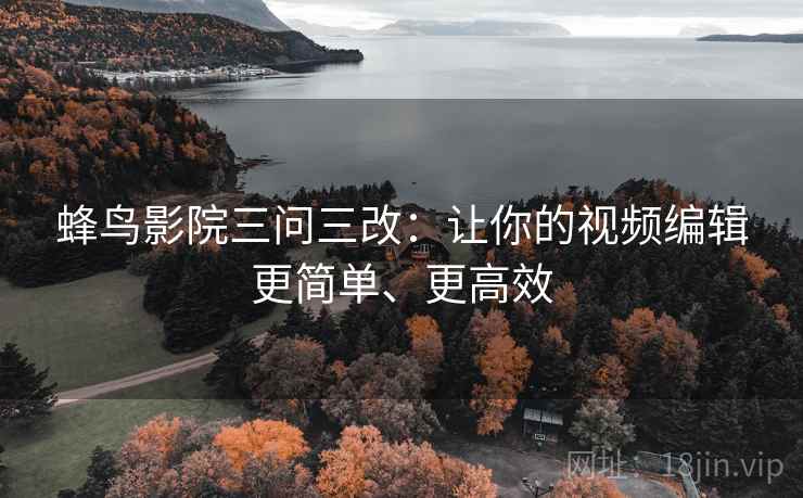 蜂鸟影院三问三改：让你的视频编辑更简单、更高效